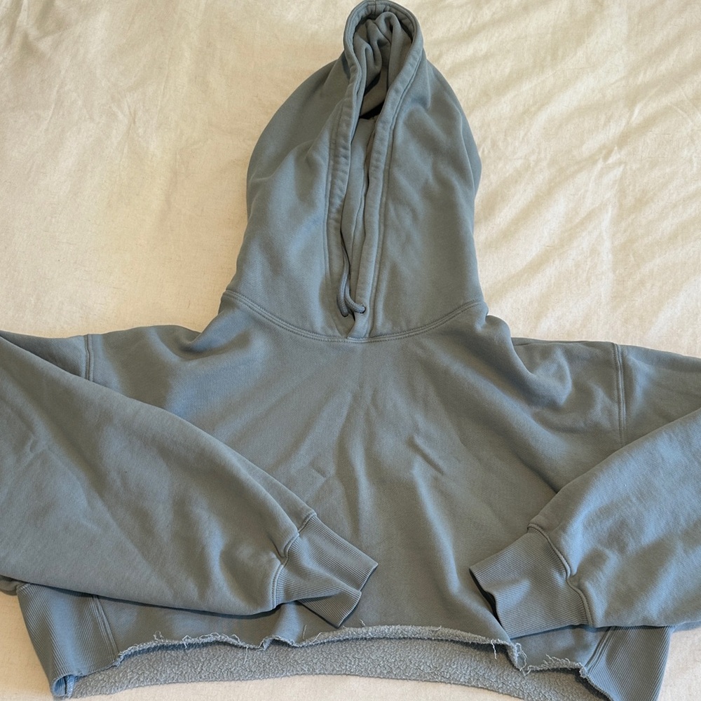 Aritizia TNA Cozy Fleece Boyfriend Cropped Hoodie